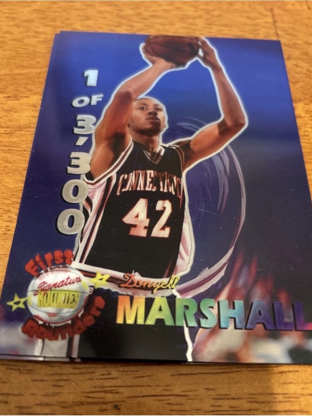 1995 Signature Rookies Bonus Rookie Card Donyell Marshall Foil #J2 1 Of 3,300